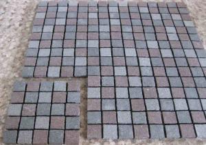 Quality Natural Driveway Paving Stones , Dark Grey Red Porphyry Outside Paving Stones for sale