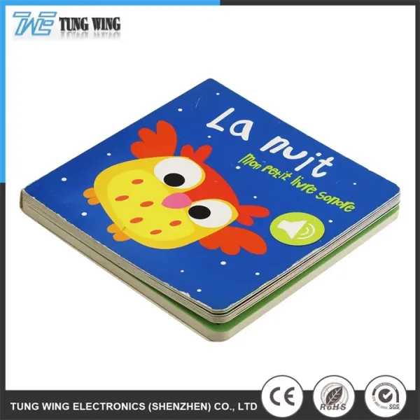 Customized Size ABS Material CE Certified Electric Push Button Sound Book Educational Toy Talking Book