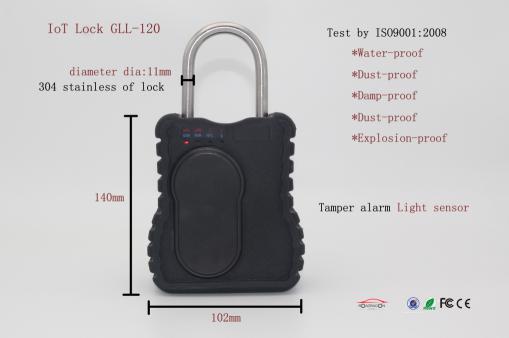 Remote Control GPS Tracking Padlock Secured Cargo Transport SMS Command Padlock