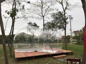 Hotel Clear Inflatable Bubble Tent , Outdoor Inflatable Transparent Tent For Camping