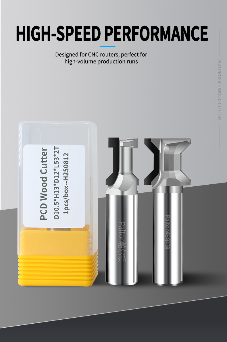 Particle Board PCD Router Cutters CNC Bit Profiling Grooving Cutting Bits ODM