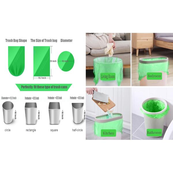 100% BIODEGRADABLE COMPOSTABLE TRASH BAGS,Biodegradable Compostable Trash, Eco-friendly Plant-Based Recycled Trash Ba