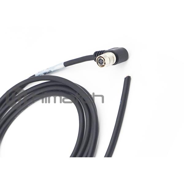 OEM / ODM Analog Camera Cable Hirose 6 Pin Right Angle Cable For Basler Camera