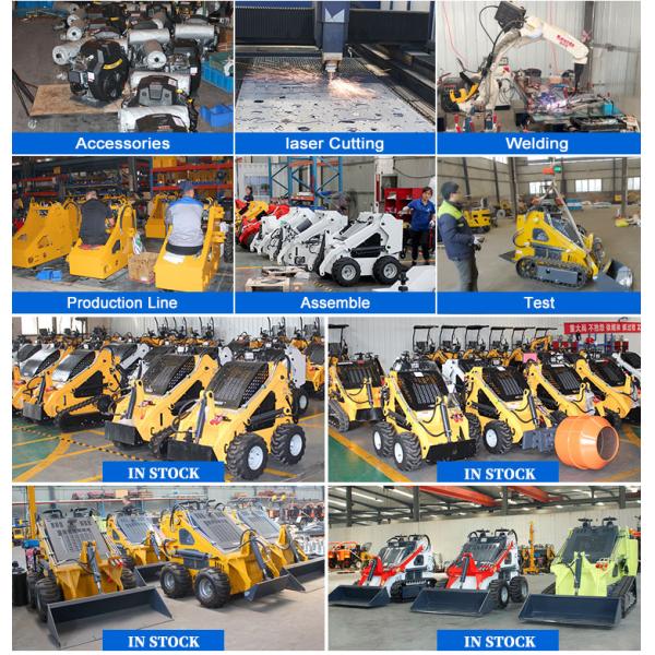Yanmar Engine Mini Skid Steer Loader Multifunctional Mini Loader Skid Steer With Attachments