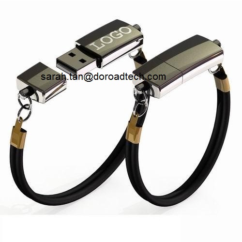 Metal Bracelet USB Flash Disks with Customized Logo Printing