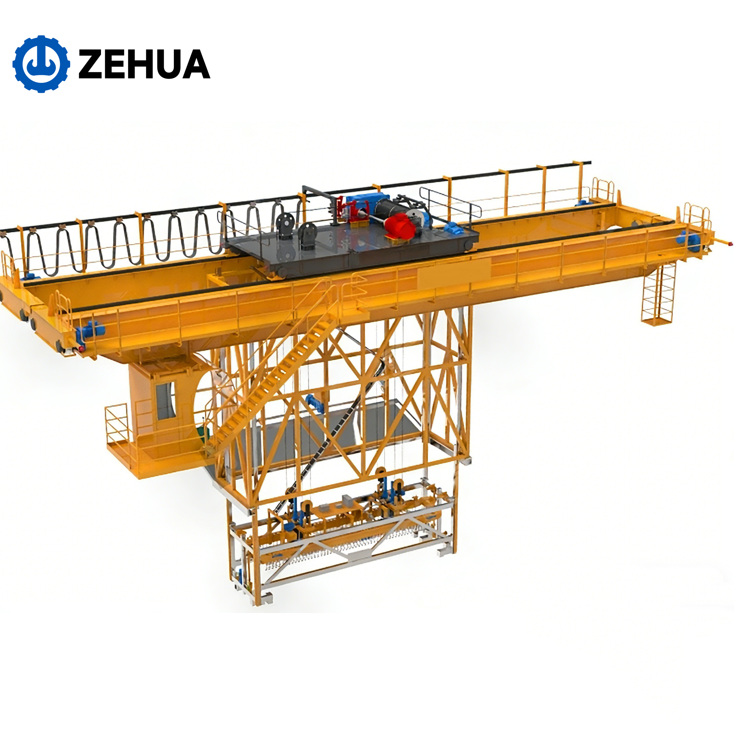 Multifunctional Electrolytic Copper Overhead Crane Customized for Copper Smelting & Electrorefining