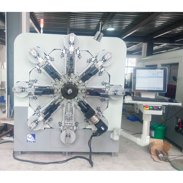 2.0-6.0mm Camless Wire Bending Equipment , 12 Axis Automatic Spring Coiling Machine