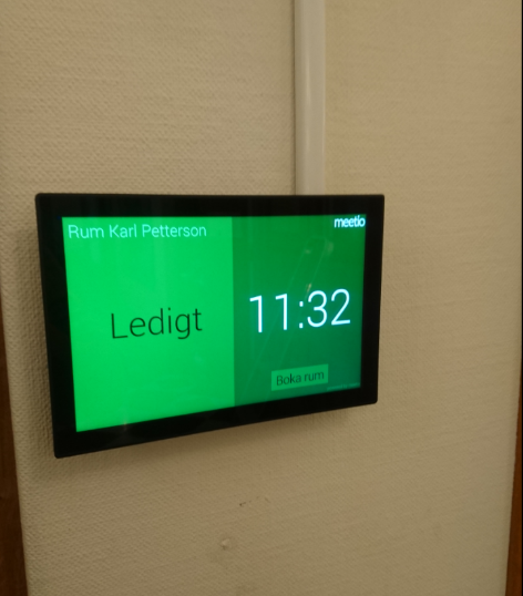 10'' Android Touch Wall Mounted Tablet With LED Light And NFC Reader For Meeting Room Reservation