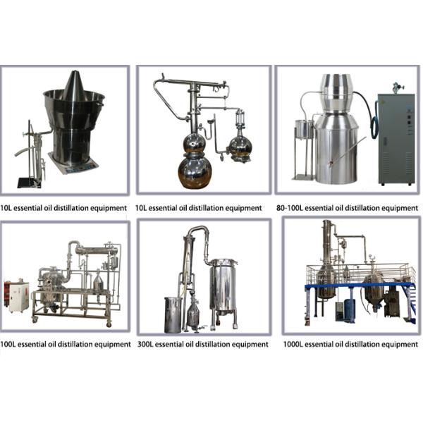 Suitable for Essential Oil or Hydrolat Extraction SS304 Stainless Steel Herb Essential Oil Steam Distiller Equipment Machine