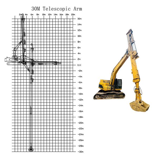 Telescopic Arm for Excavators Boost Efficiency & Range