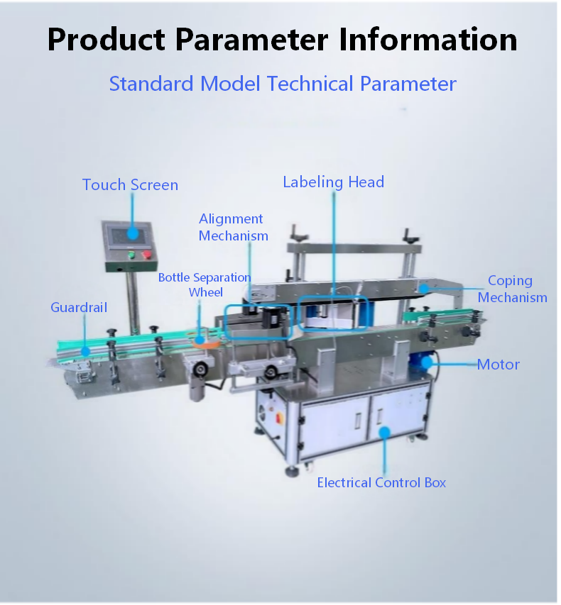 Fully automatic single side labeling machine, dishwashing detergent plane bottle labeling machine CH-901 porcelain labeling machine