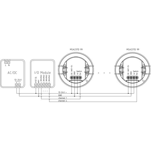 Merrytek 4th generation 12-24Vdc input Occupancy detector with one potential-free dry contact