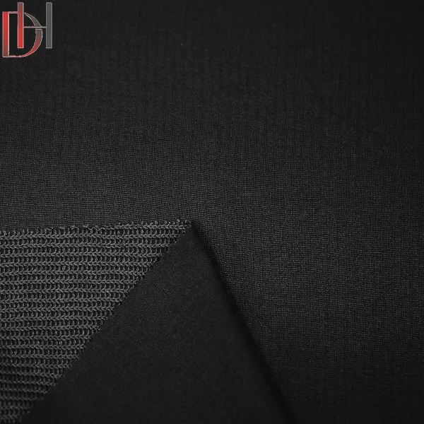 Knitting Plain Dyed Polyester Textile Ribbed High Quality Winter Hoodie Sweatshirt Fabric Manufacture