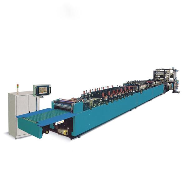 25Kw Four Side Edge Sealing Bag Making Machine 160 Section / Min PLC Control