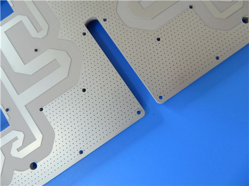 Rogers high frequency DiClad 870 2-layer copper weight PCB with Immersion Silver Finish built on 0.127 mm (5mil) laminate