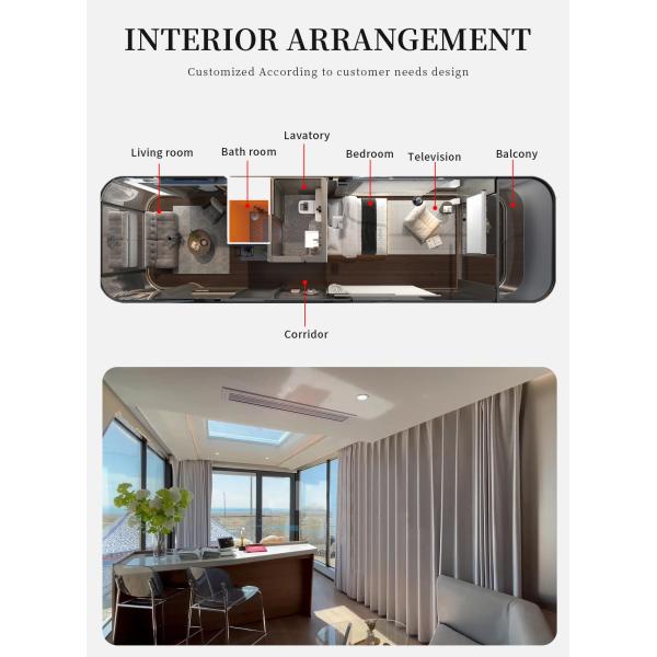Modular Container Houses Prefab Mobile Space Capsule Homes with Customized Design