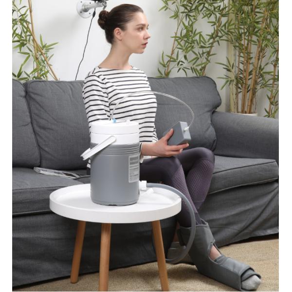 Ankle Cold Compression Therapy System For Pain Management PVC Wraps Easy Disinfect