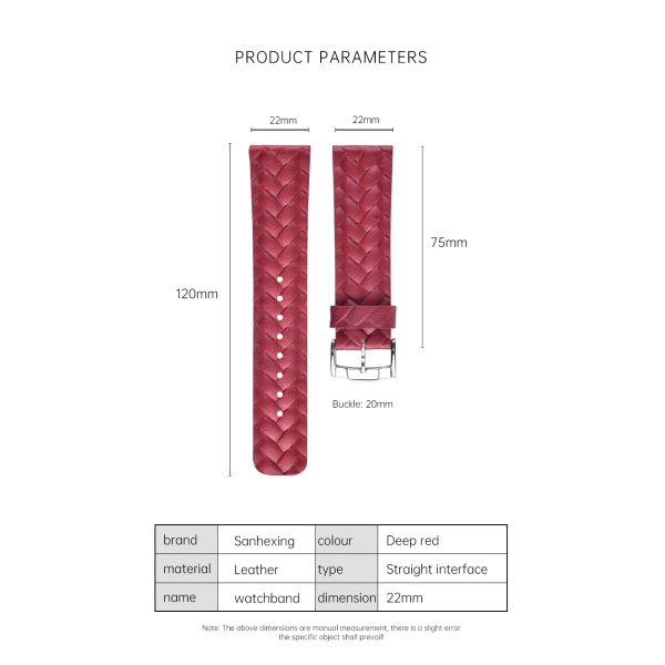 Unique Woven Red Checkered Strap