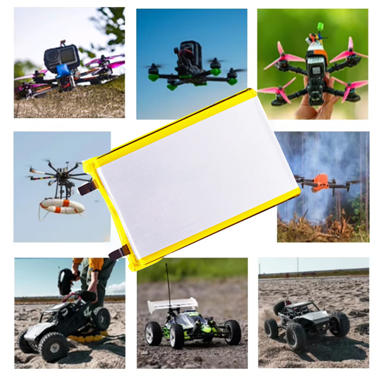 High-density 3.6V 7000mAh 2C Semi-solid Lithium-ion Battery Pack for Drones Customizable to Other Capacities