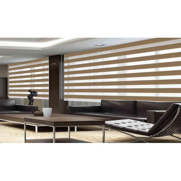 100% Polyester Shangri-la Motorized Fabrics Blackout 3m Width For Window Treatments