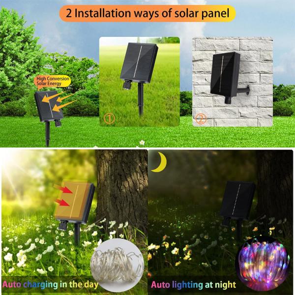 100pcs LED Christmas Decoration Lights Outdoor Use Leather String
