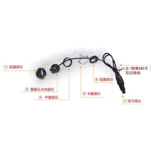 Panoramic Side View Mobile DVR Camera Steel Metal Casing Wide Angle