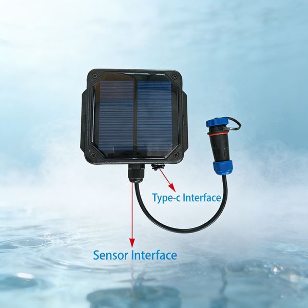 Wireless solar water quality nitrate sensor | Real time NO3 detection | Suitable for freshwater/seawater aquaculture