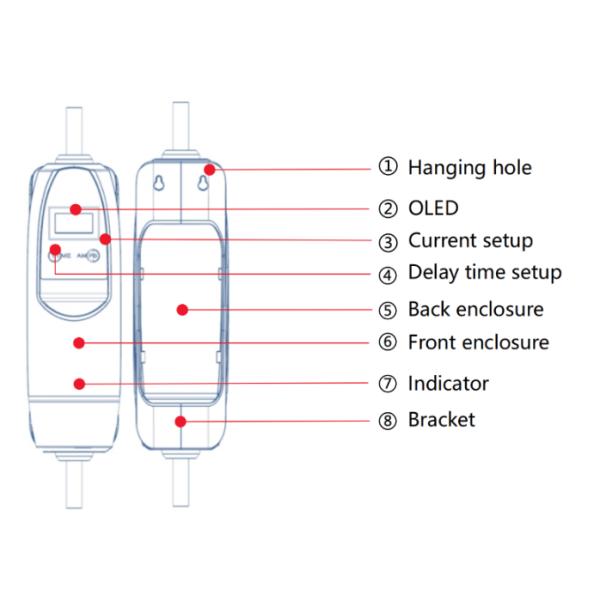 Type 2 Portable Ev Charger 6a To 32a Adjustable With Timer Lcd Display