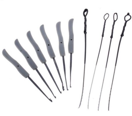 6PCS Metal Lock Pick Set Model RC12 Professional Locksmith Tools