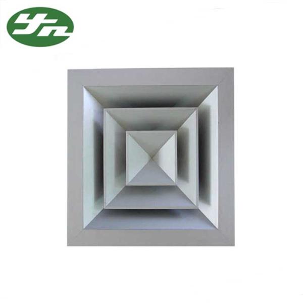 Custom Clean Room Ventilation , Aluminum Alloy Round / Square Ceiling Air Diffuser