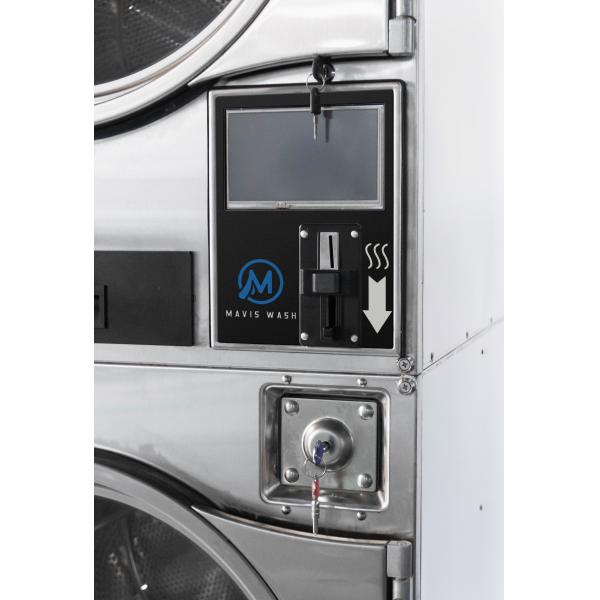 16kg Commercial Laundry Double Stack Coin-operated Stacked Dryer and Dryer Machine for Laundromat