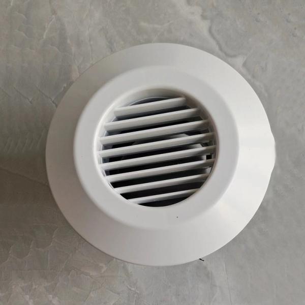 Secure Snap On Modern Plastic Round Ceiling Vent Covers Prevent Insect / Debris Entry