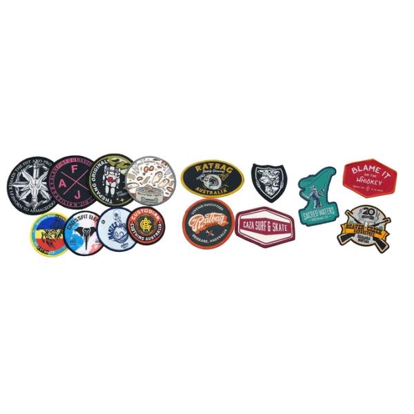 Brand Logo​ Embroidered Key Chain Merrowed Woven Yarn Material