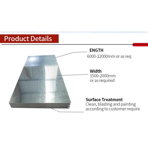 Precise Processing Z30-Z275 Minimum Spangle Zinc Coated Sheet Galvanized Gi Steel Plate/Sheet for Roof