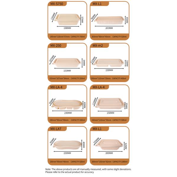 Food Grade Compostable Biodegradable Custom Packaging Biodegradable Salad Containers