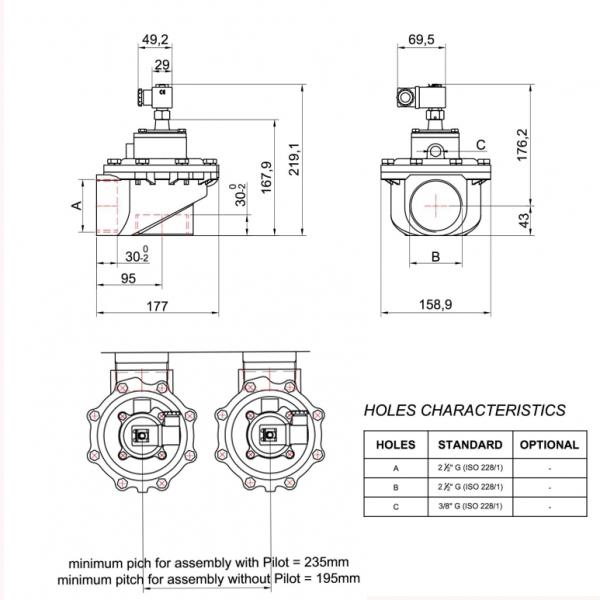 Ae1460b Pulse Jet Valves Sys10 Pilot Group Screw Connection