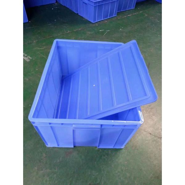 Virgin Plastic Stacking Boxes Lids Option Transportation Storage Color Customizing