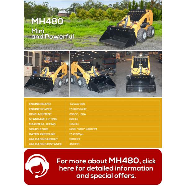Cheap Stand on Mini Skid Steer Loader Mini SkidSteer Loaders Crawler Loader Mini