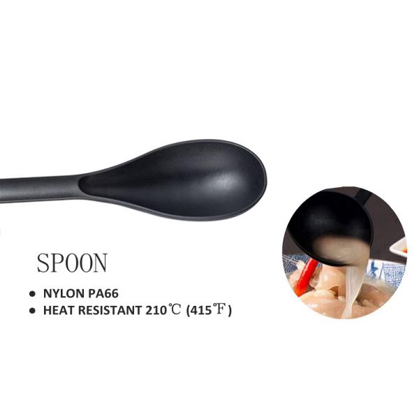 Tabletop Cooking Essentials 7-Piece Plastic Cooking Tool Set for Eco-Friendly Kitchen