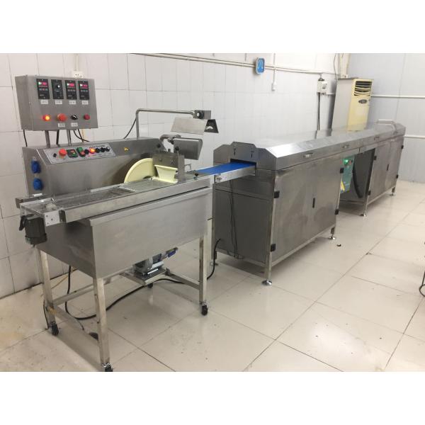2.2kw Chocolate Coated Granola Bar Press Machine PLC Control
