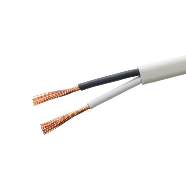 Copper Conductor PVC Insulation Wire 2 Core Flat 100M Flexible Power Cable