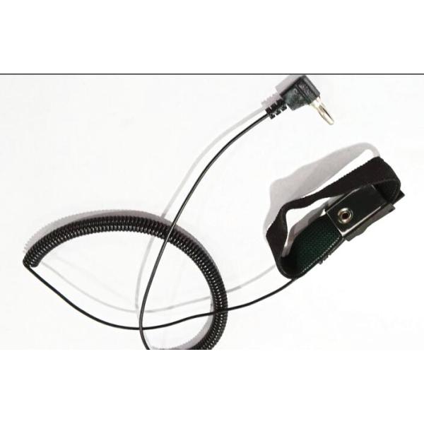 Electrostatic Discharge Wrist Strap With Cord Adjustable w/Alligator Clip