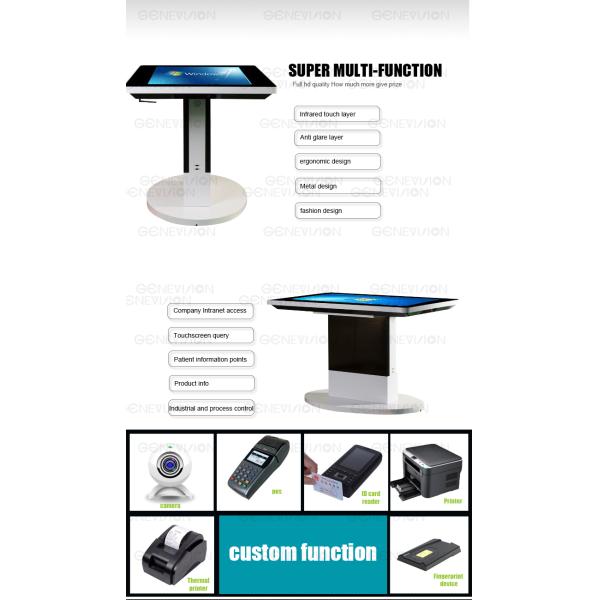 20-Points Touch IPS 43inch Touch Table for Coffee Shop Smart Android Touch Screen Table Commercial LCD Dinning Table