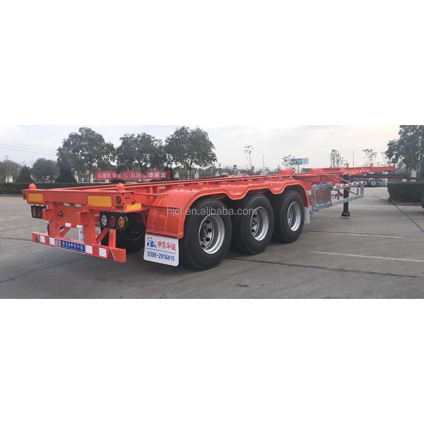 20ft to 40ft Extendable Moving Intermodal Chassis Trailer for Container Distribution