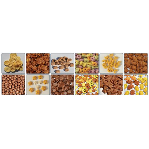 Breakfast Cereals Extruder Machines , Corn Flakes Production Line CE Certificated