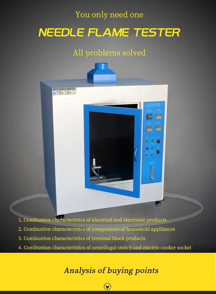 Fire Testing Equipment Glow Wire Tester for Textile Testing OEM Customized Vertical High Accuracy IP65 Protection 1 Year