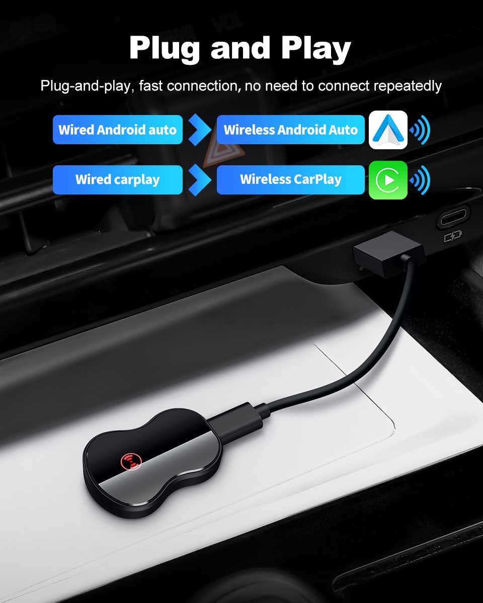 Original Car USB Wireless Adapter Android Auto For Carplay Replacement