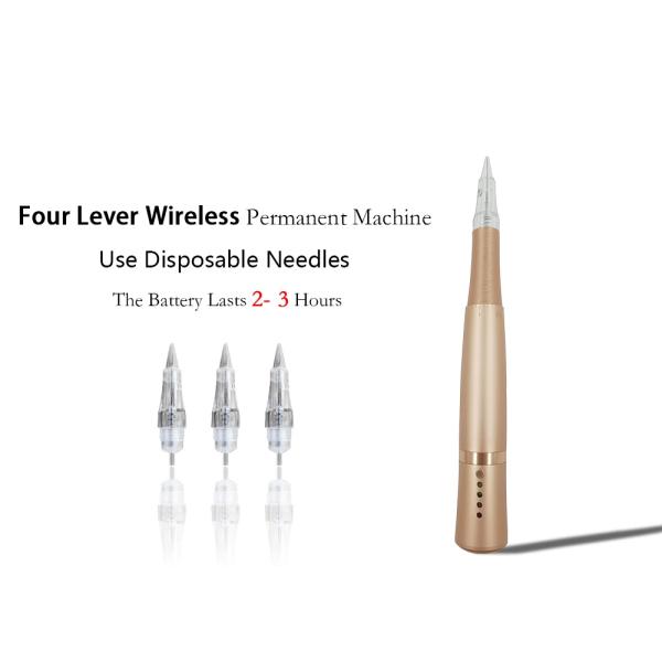 Wireless Machine 240v Permanent Makeup Tattoo Kit Built In Battery