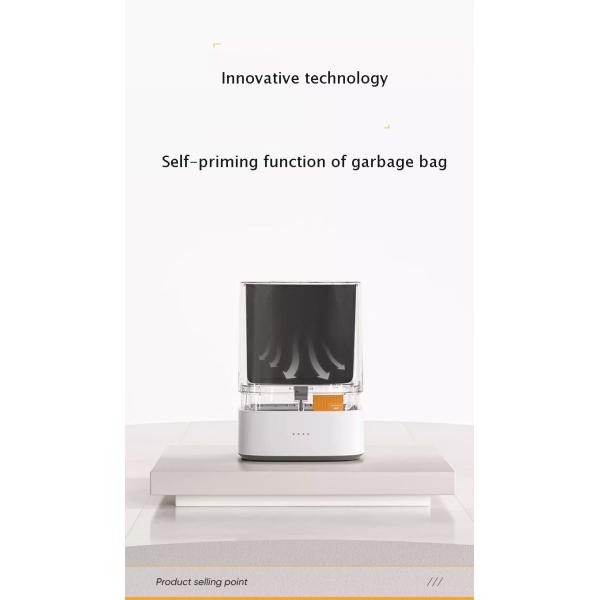 Square Wide Mouth Household Automatic Suction Bag Plastic Trash Can