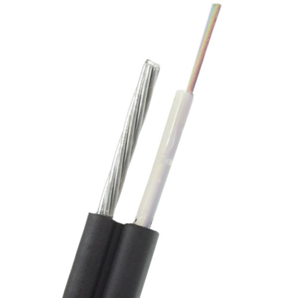 48 Core Stranded Steel Wire Figure 8 Fiber Cable PE Jacket
